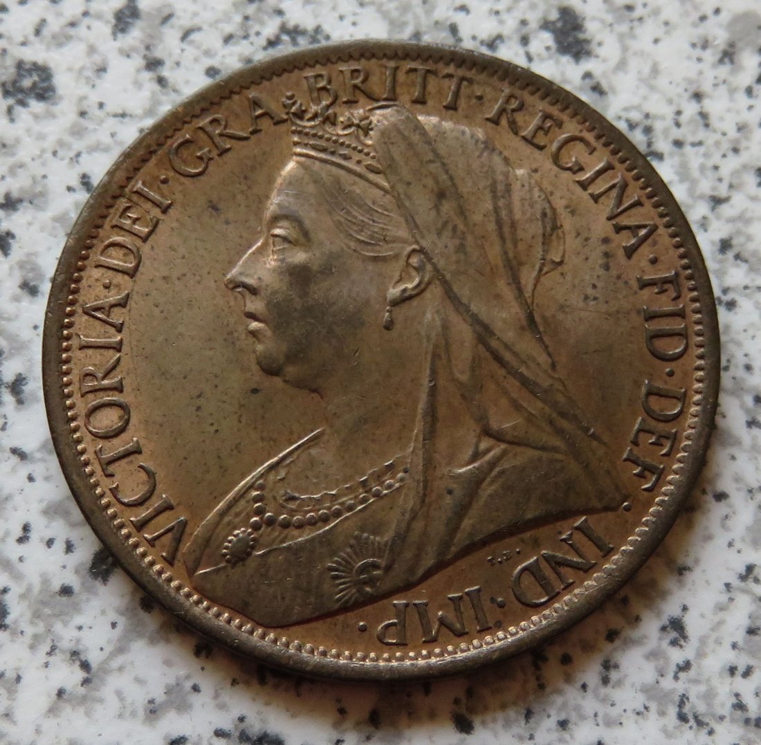  Großbritannien 1 Penny 1901, unzirkuliert   