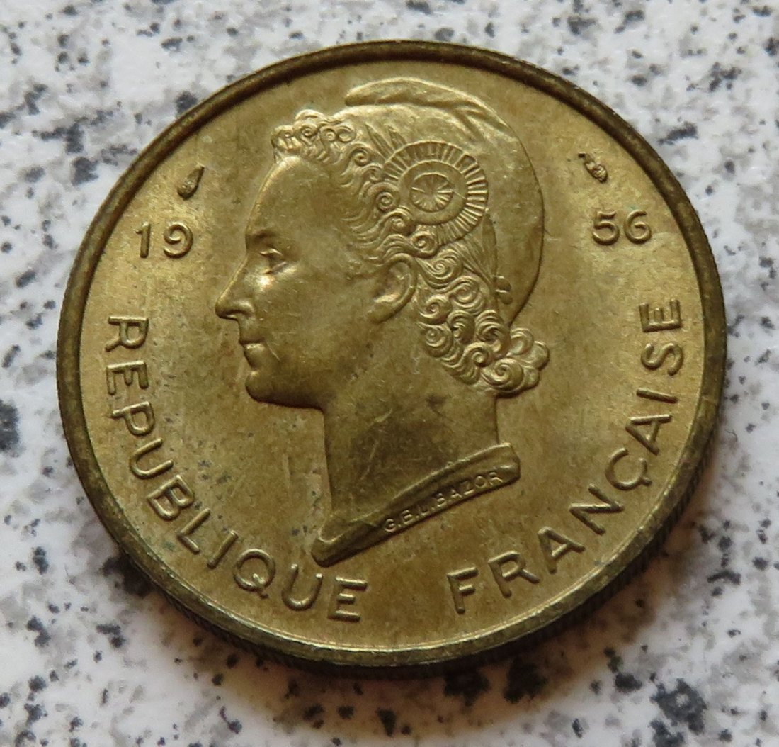  Französisch Westafrika 25 FRancs 1956   