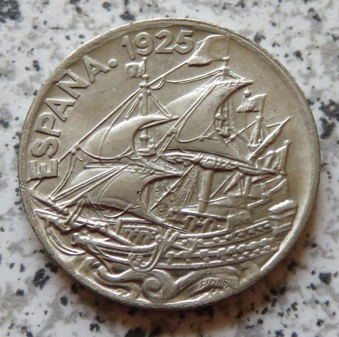  Spanien 25 Centimos 1925   