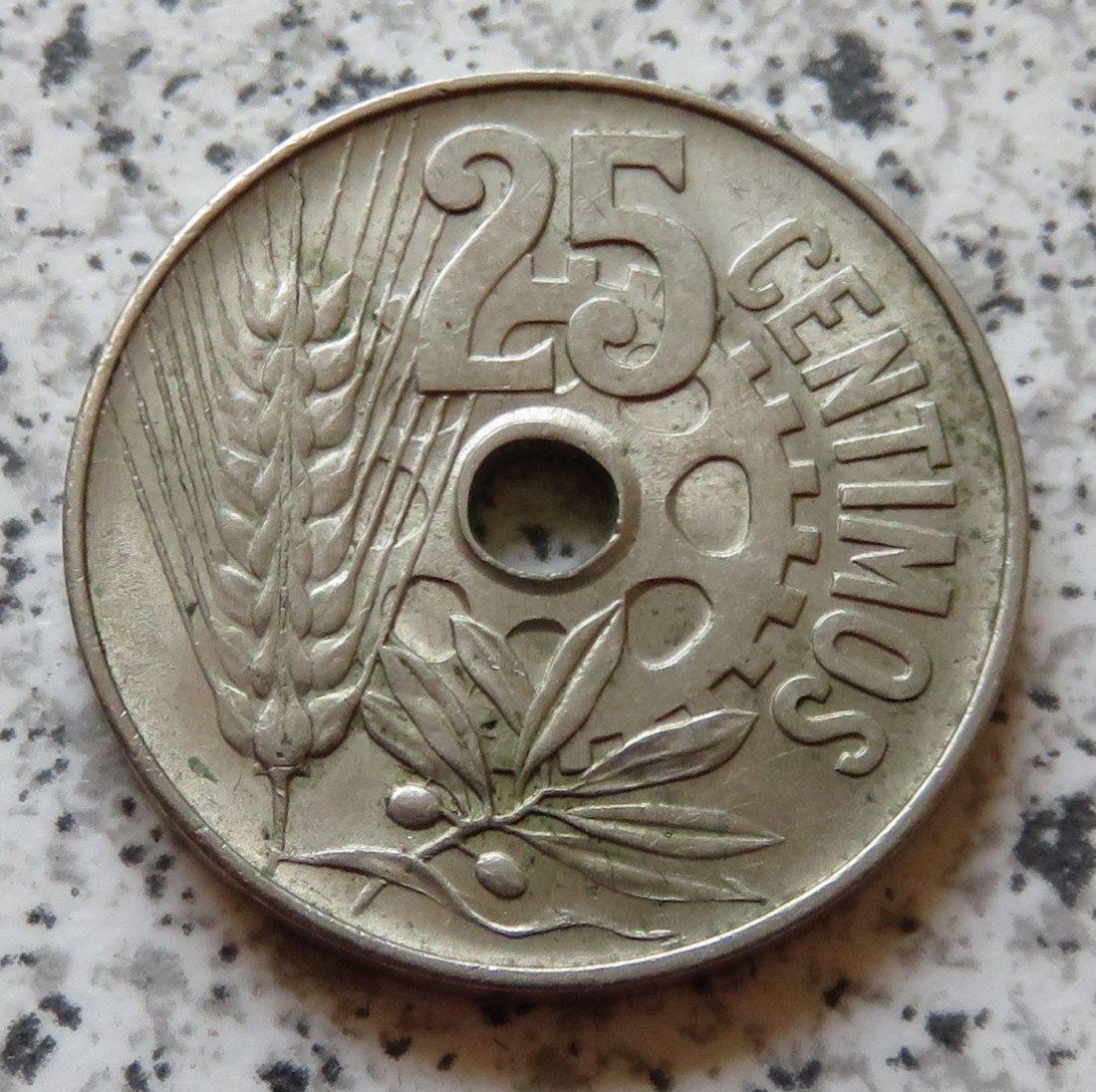  Spanien 25 Centimos 1934   