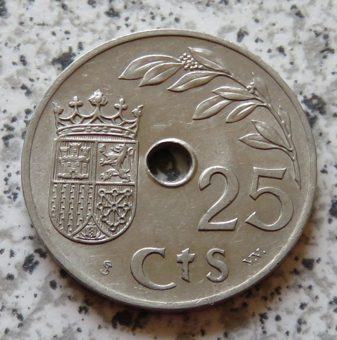  Spanien 25 Centimos 1937   