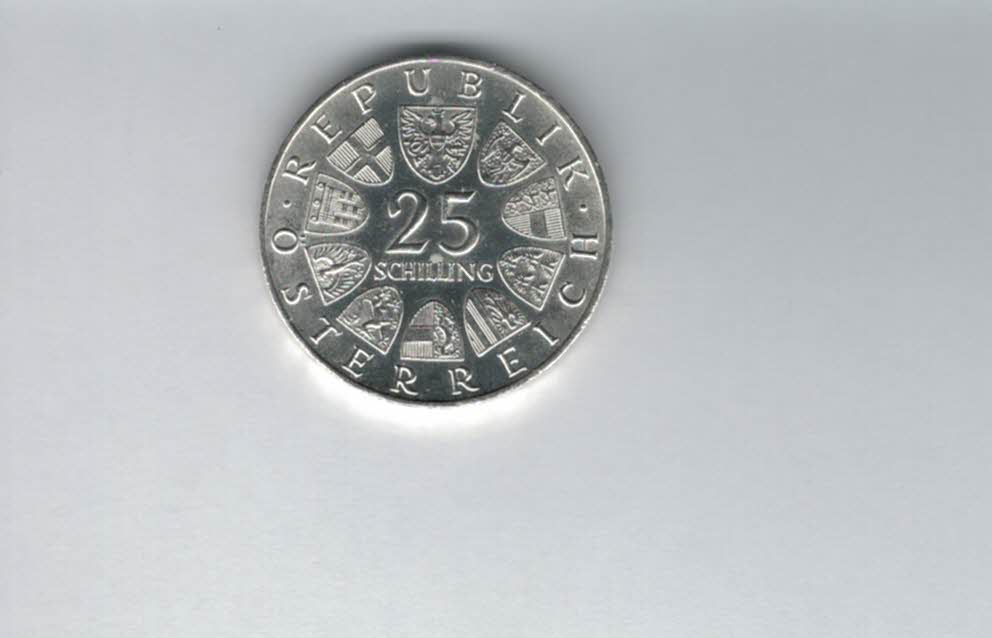  25 Schilling 1966 Ferdinand Raimund Ag Gedenkmünze Österreich Spittalgold9800 4588/12   