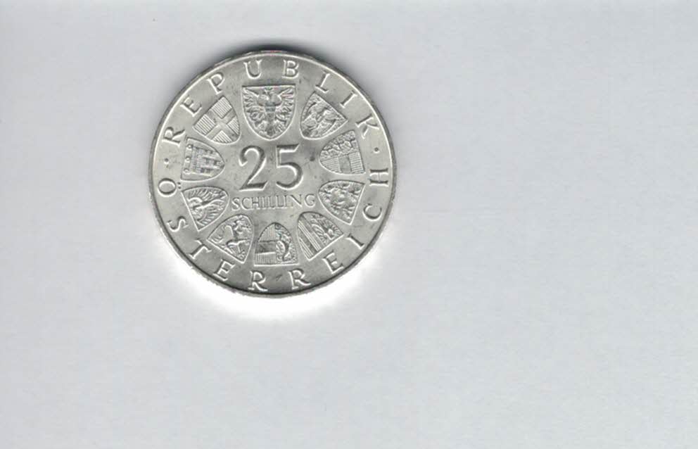  25 Schilling 1970 Franz Lehar silber 10,4g fein 2. Rep Österreich Spittalgold9800 (4588/16)   