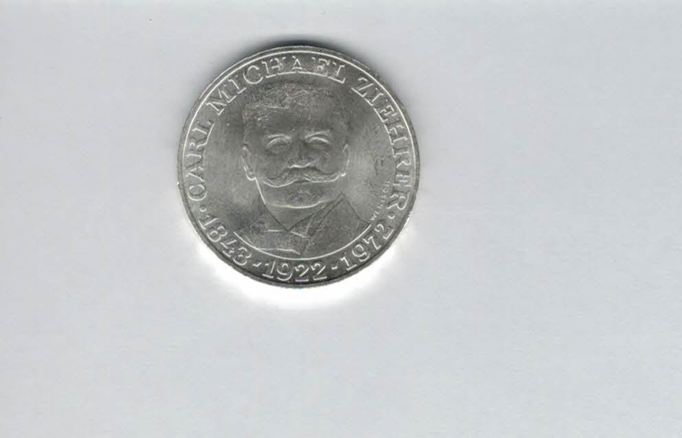  25 Schilling 1972 Carl Michael Ziehrer silber 10,4g fein Österreich 2.Rep Spittalgold9800 (04588/18   