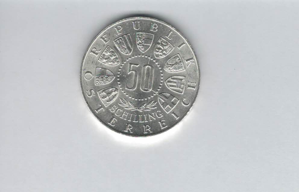  50 Schilling 1964 Winterolympiade Innsbruck silber 18g fein Österreich Spittalgold9800 (4584/3)   
