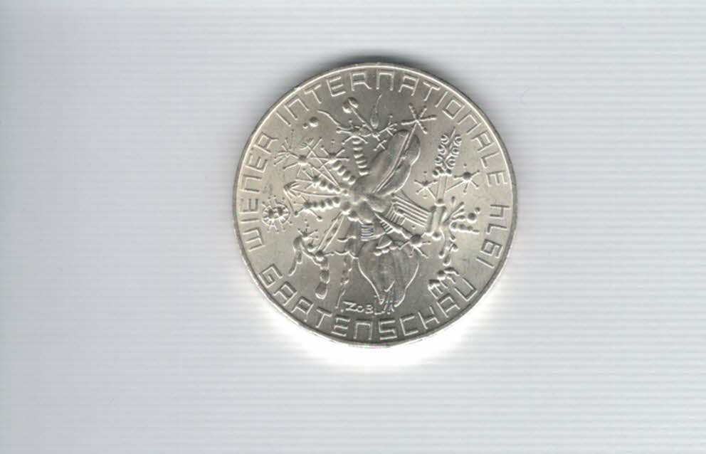  50 Schilling 1974 Gartenschau in Wien Ag/12,8g fein Österreich Spittalgold9800 (4504/1)   