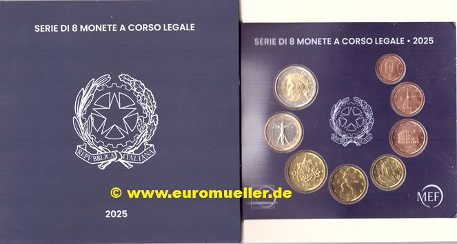 Italien ....offizieller KMS.....2025.....bu.   