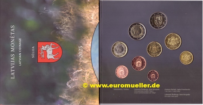 Lettland ....offizieller KMS.....2025....bu.   