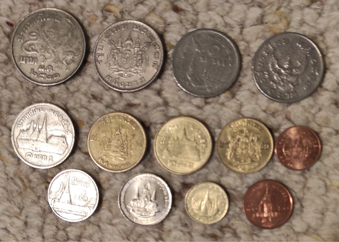  Set 58: Thailand 13 verschiedene Münzen   