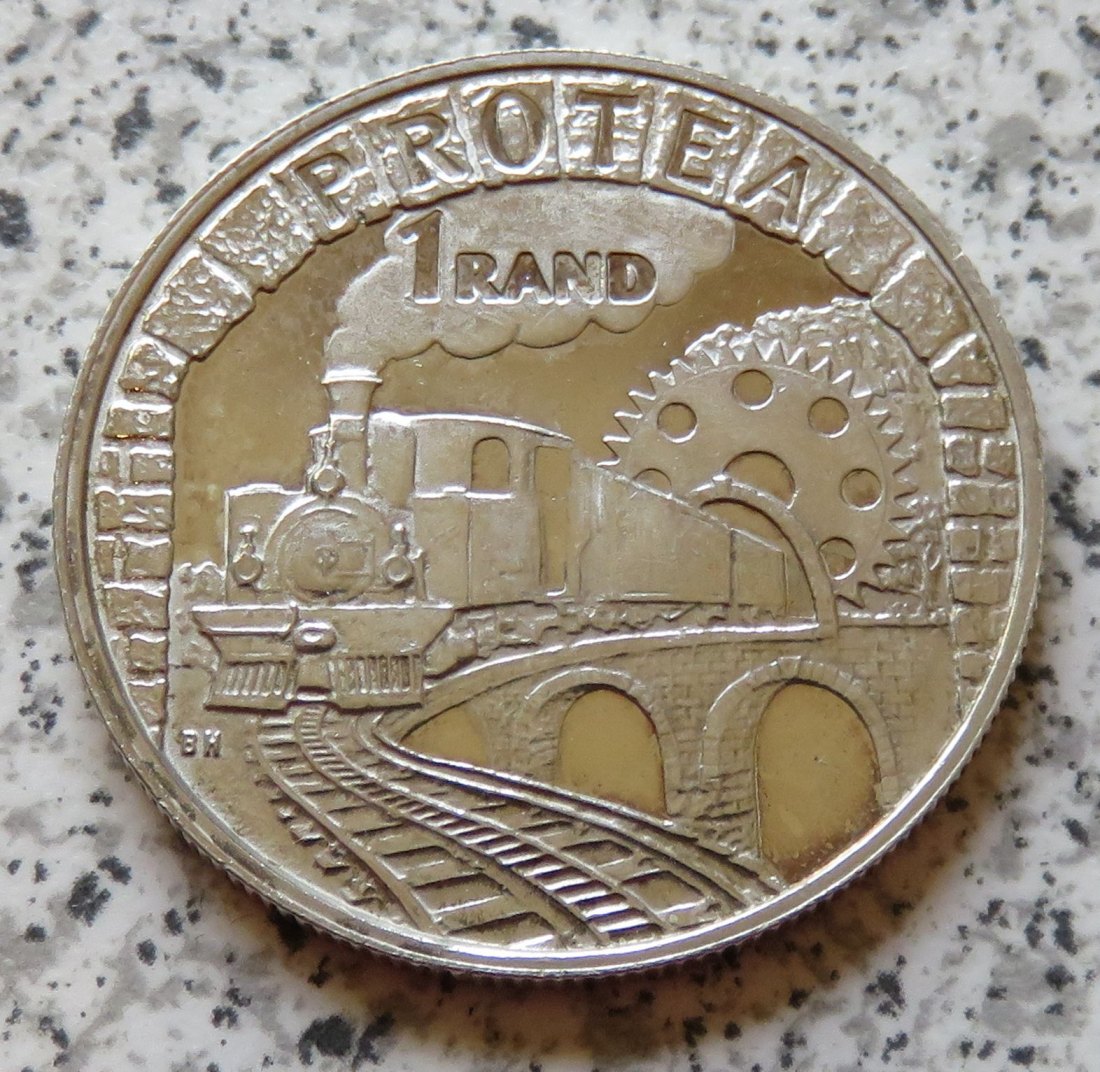  Südafrika 1 Rand 1995, Ex-PP, offen/berührt   