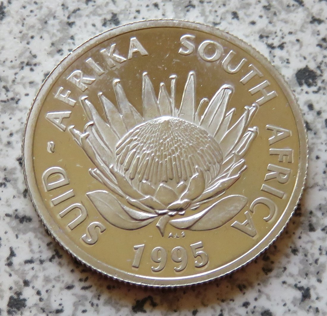  Südafrika 1 Rand 1995, Ex-PP, offen/berührt   