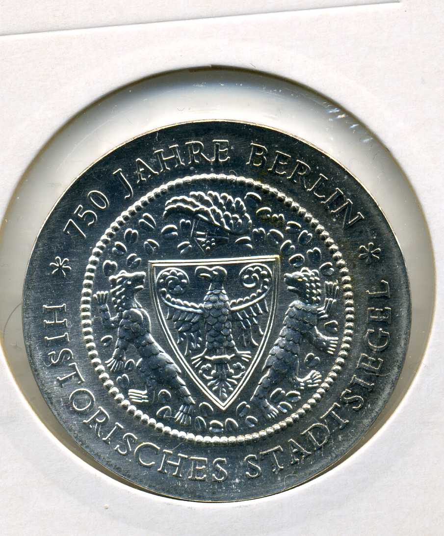 20 Mark 1987 Stadtsiegel stempelglanz