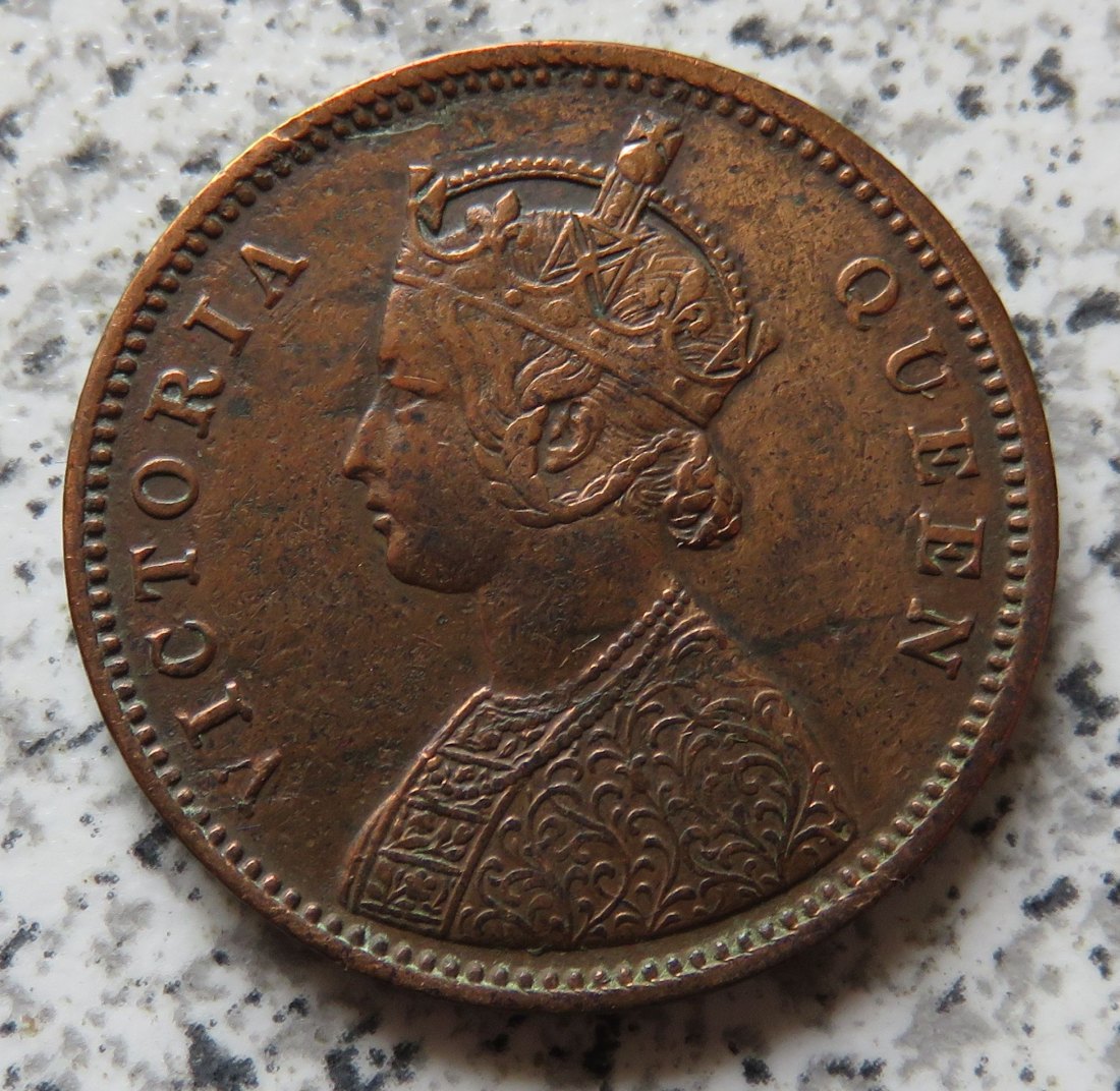  British Indien Quarter Anna 1862   