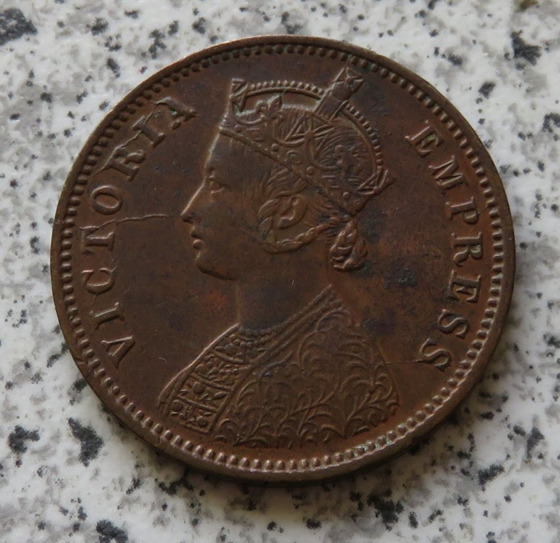  British Indien Quarter Anna 1886   