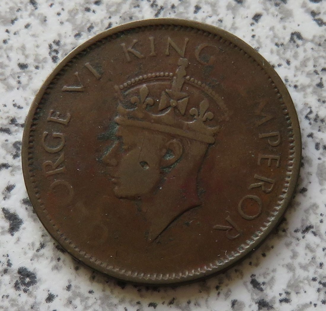  British Indien Quarter Anna 1940   
