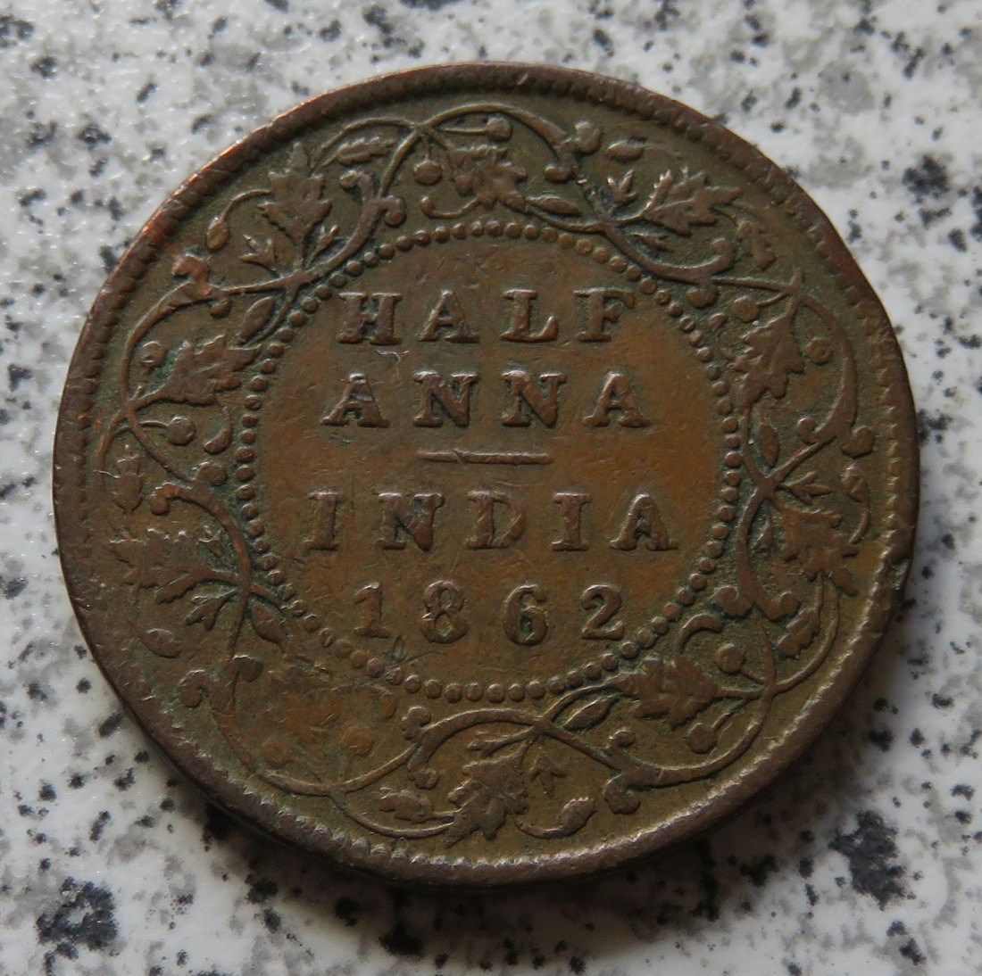  British Indien half Anna 1862 / British Indien 1/2 Anna 1862   