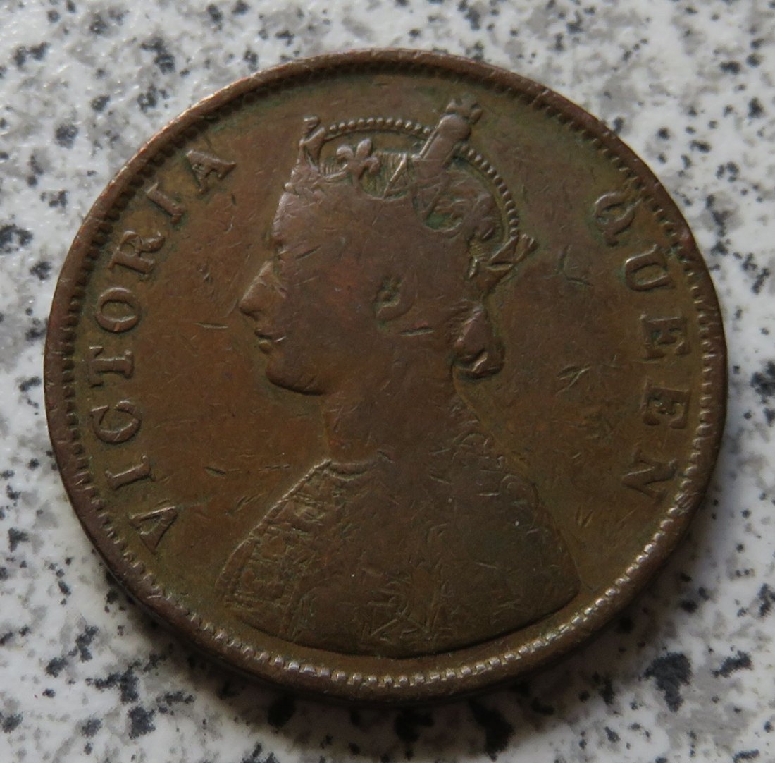  British Indien half Anna 1862 / British Indien 1/2 Anna 1862   