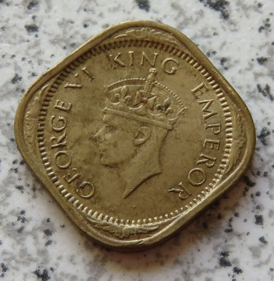  British Indien half Anna 1943 / British Indien 1/2 Anna 1943   