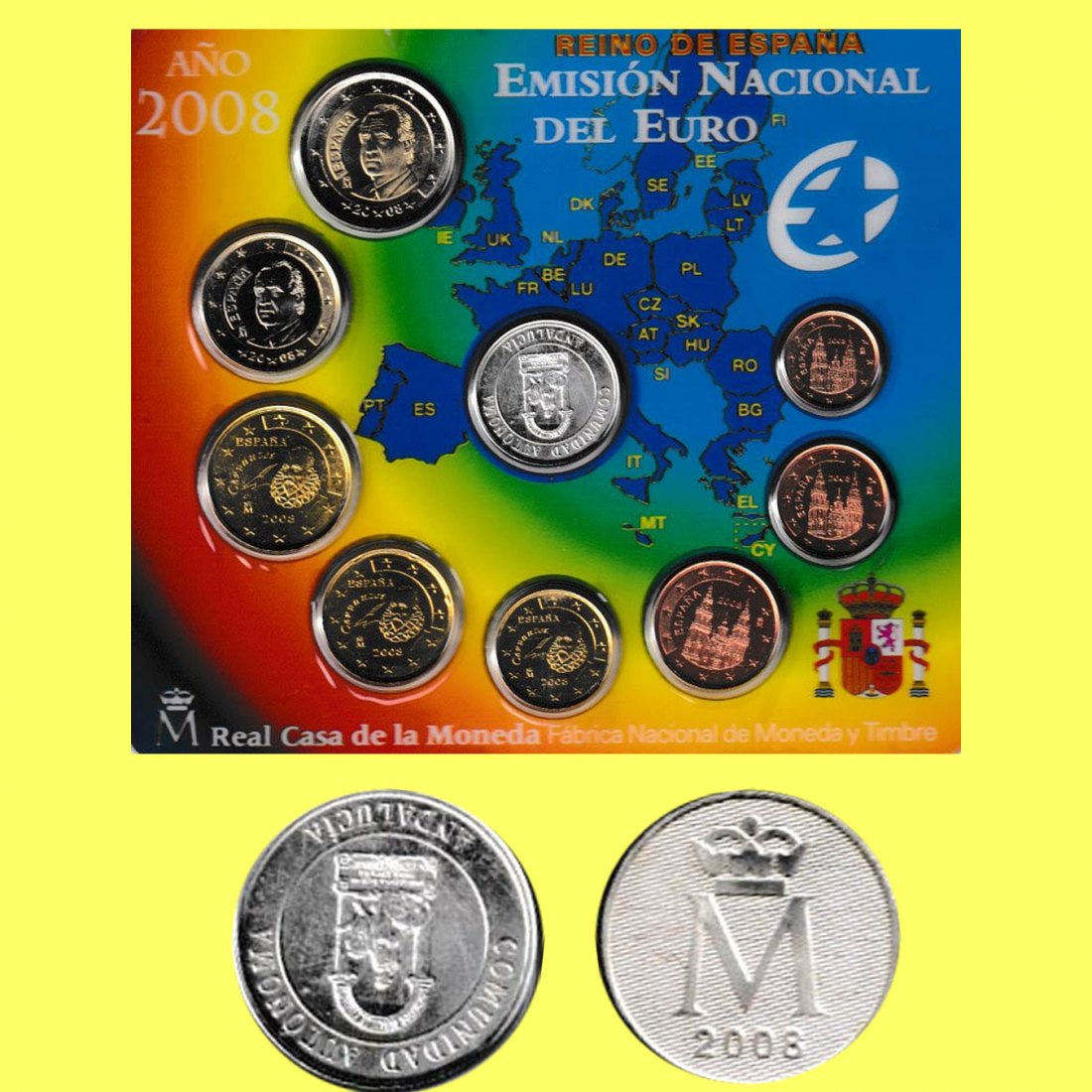  Offiz. KMS Spanien *Andalucia* 2008 mit Silbermedaille nur 19.7800St!   