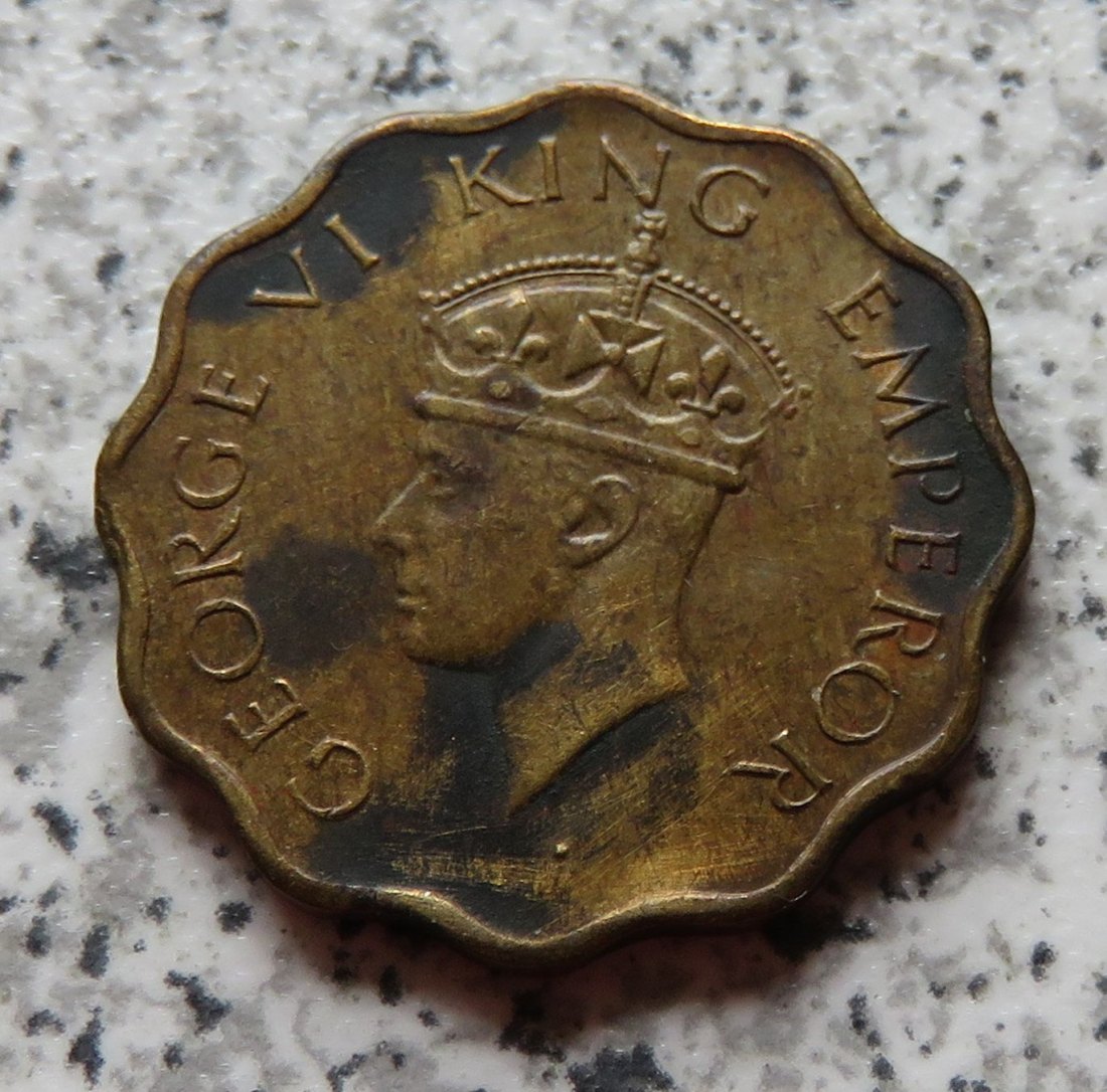  British Indien 1 Anna 1944   