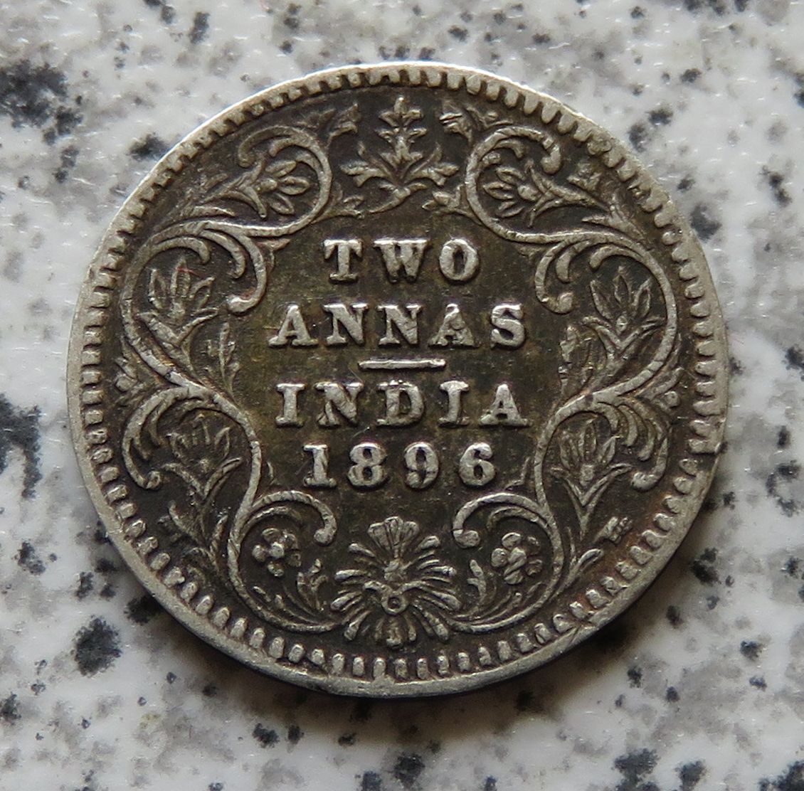  British Indien 2 Annas 1896   