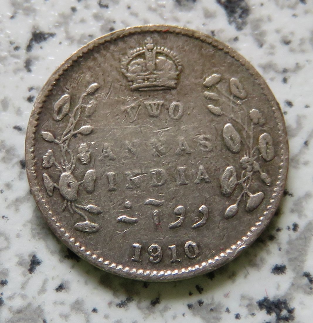  British Indien 2 Annas 1910   