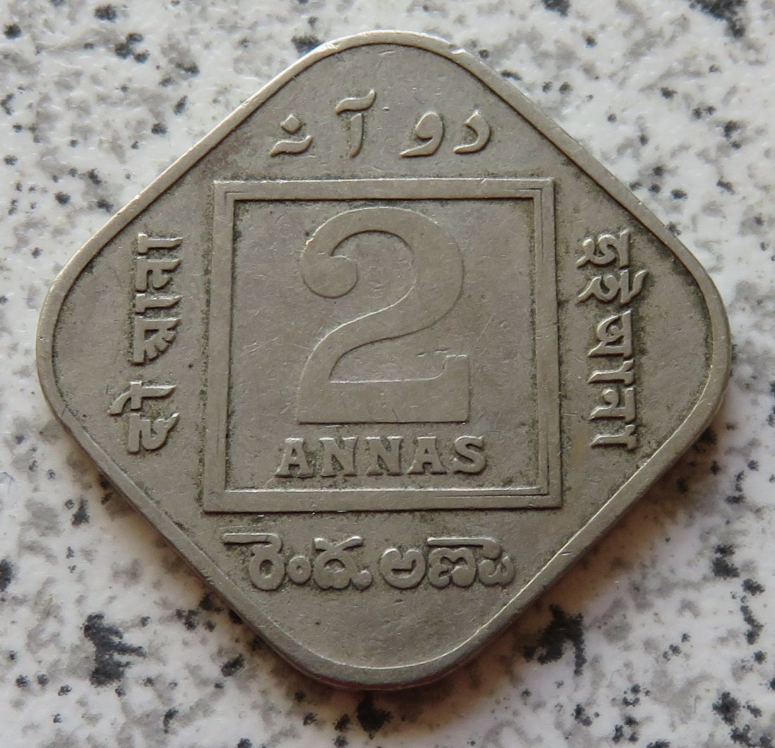  British Indien 2 Annas 1918   