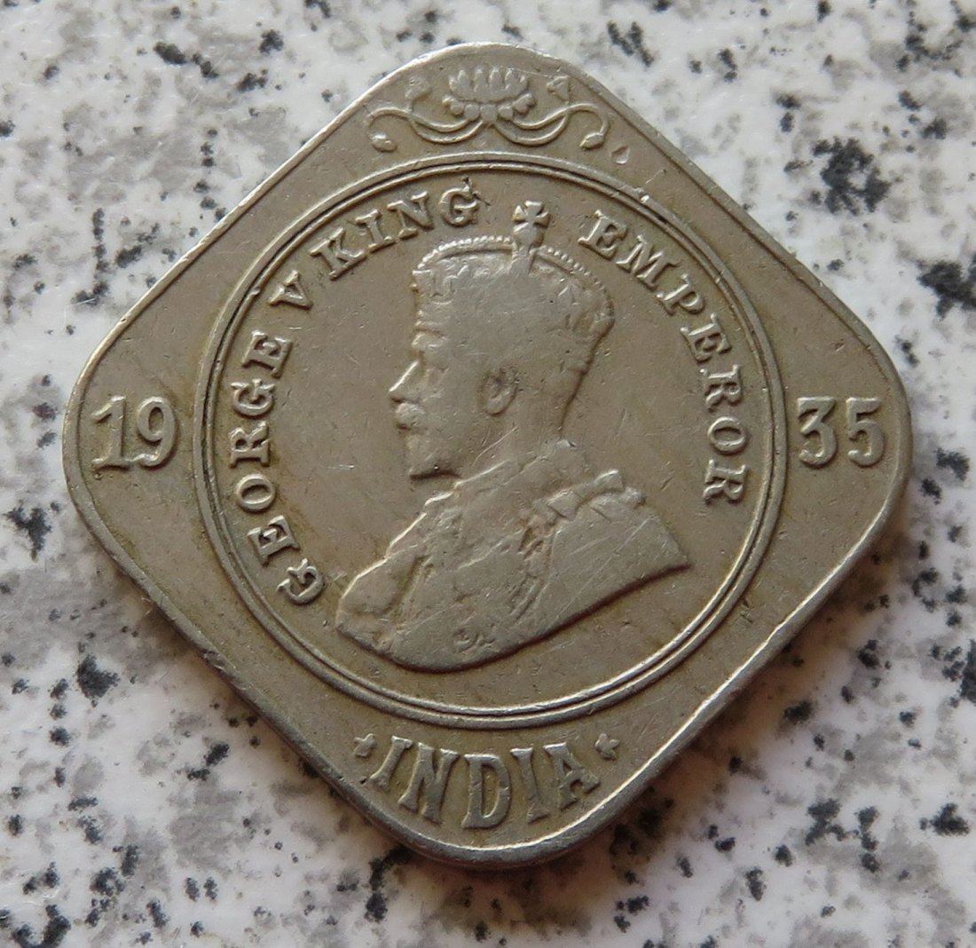  British Indien 2 Annas 1935   