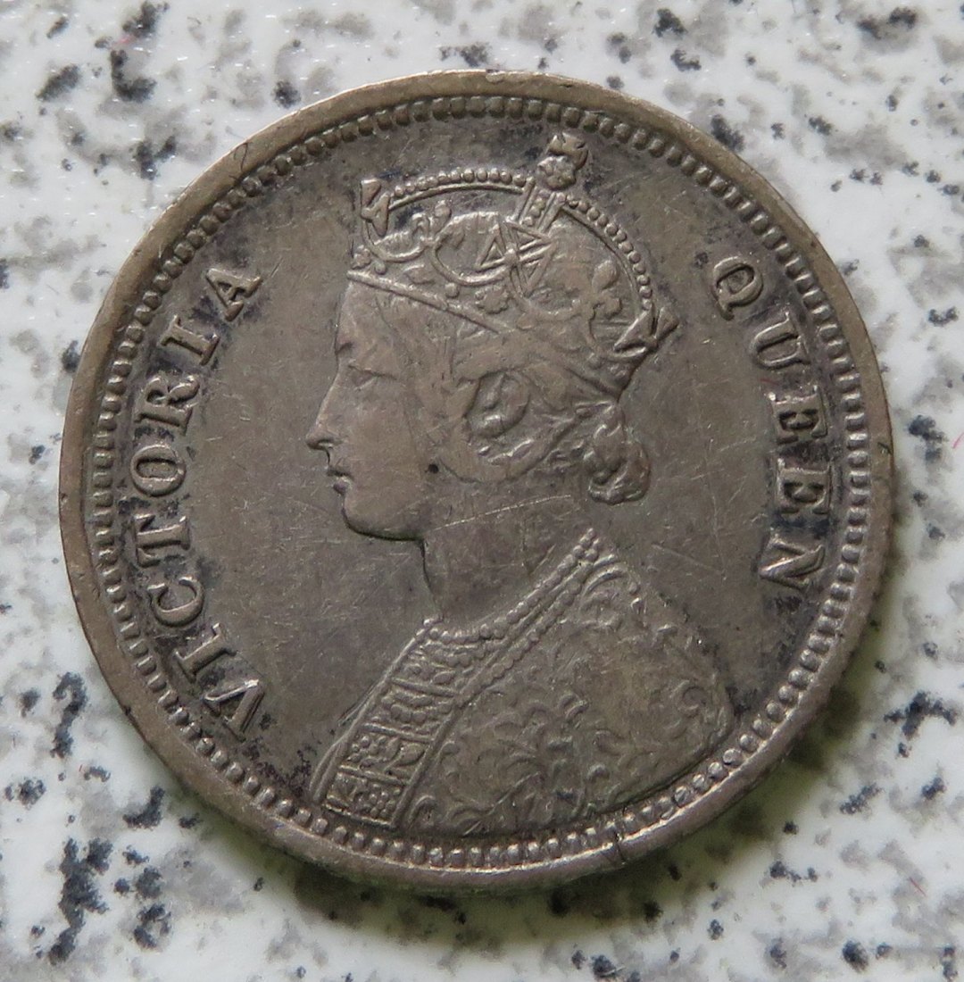  British Indien Quarter Rupee 1862 / British Indien 1/4 Rupee 1862   