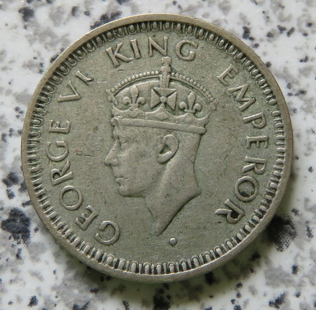  British Indien Quarter Rupee 1944 / British Indien 1/4 Rupee 1944   