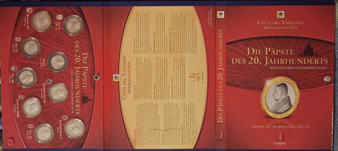  Deutschland 9 Medaillien Die Päpste des 20. Jahrhunderts   
