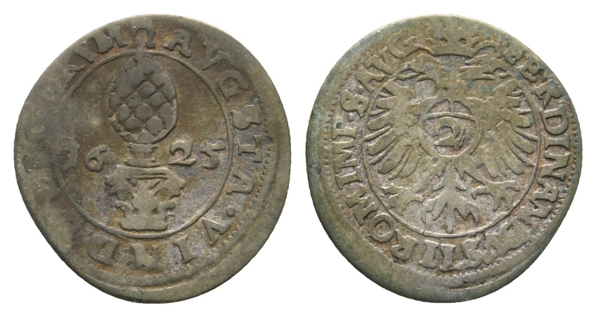  Altdeutschland; Augsburg; Kleinmünze 1625   