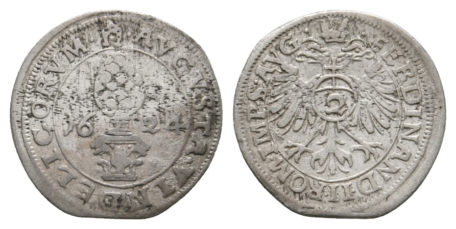  Altdeutschland; Augsburg; Kleinmünze 1624   