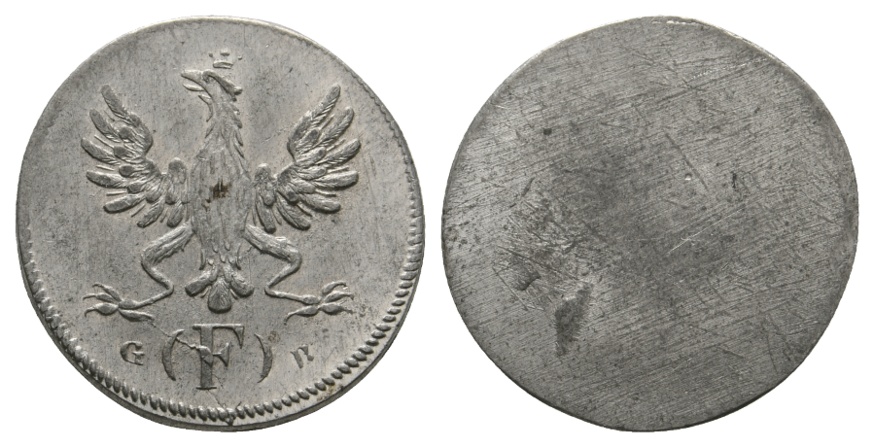  Frankfurt; einseitige Zinnmarke   