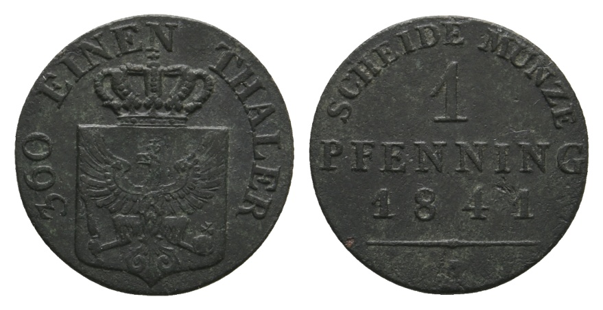  Altdeutschland; Kleinmünze 1841   