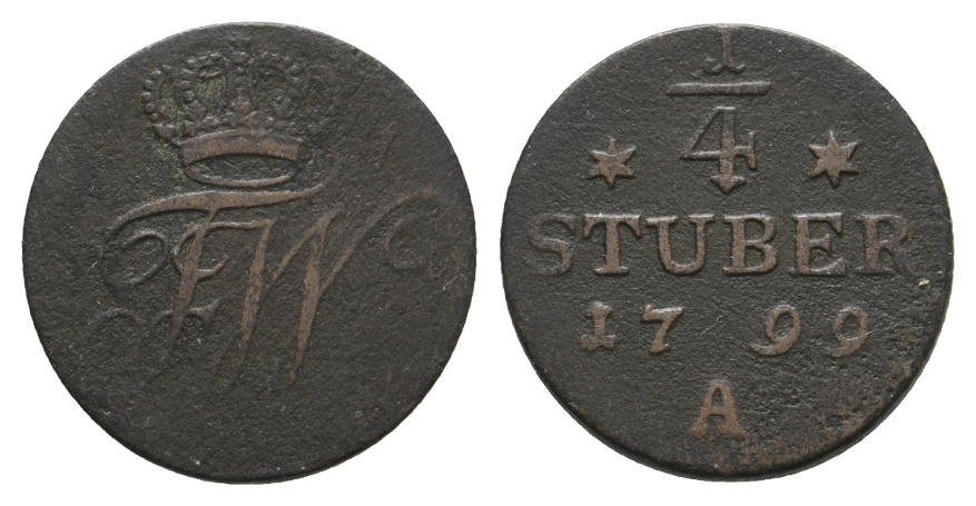  Altdeutschland; Kleinmünze 1799   