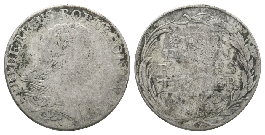  Altdeutschland; Preußen; Kleinmünze 1773   