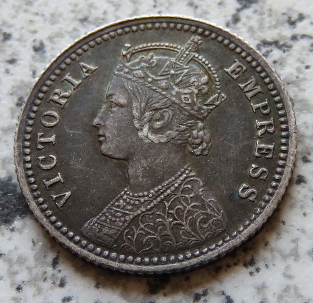  British Indien Quarter Rupee 1888 / British Indien 1/4 Rupee 1888   