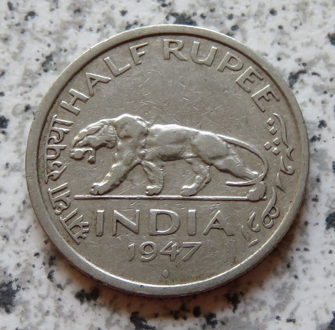 British Indien half Rupee 1947 / British Indien 1/2 Rupee 1947   
