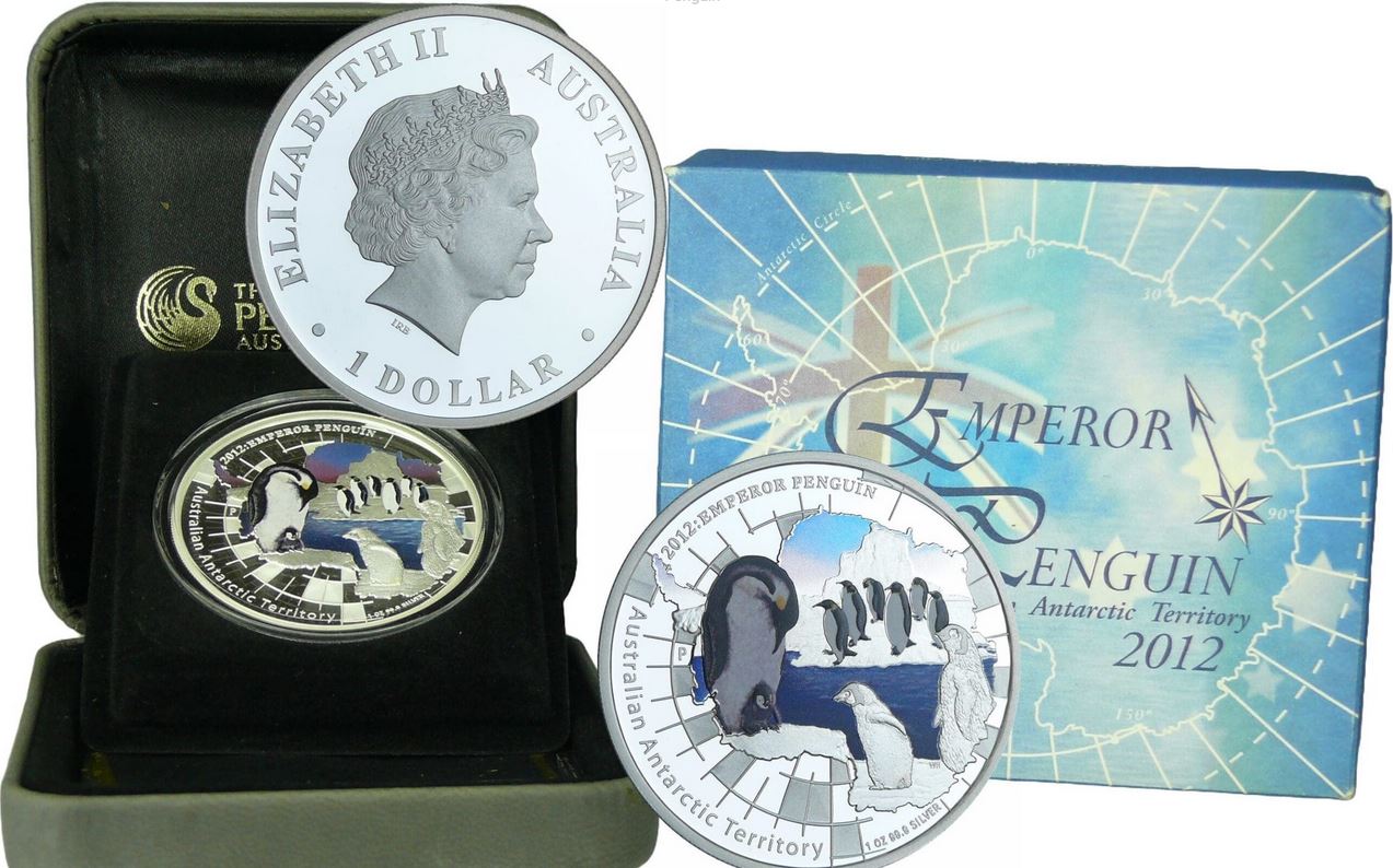  - kirofa - Australia 2012 - The Perth mint - 1 oz Silver 999 “Emperor Penguin”. Proof.   