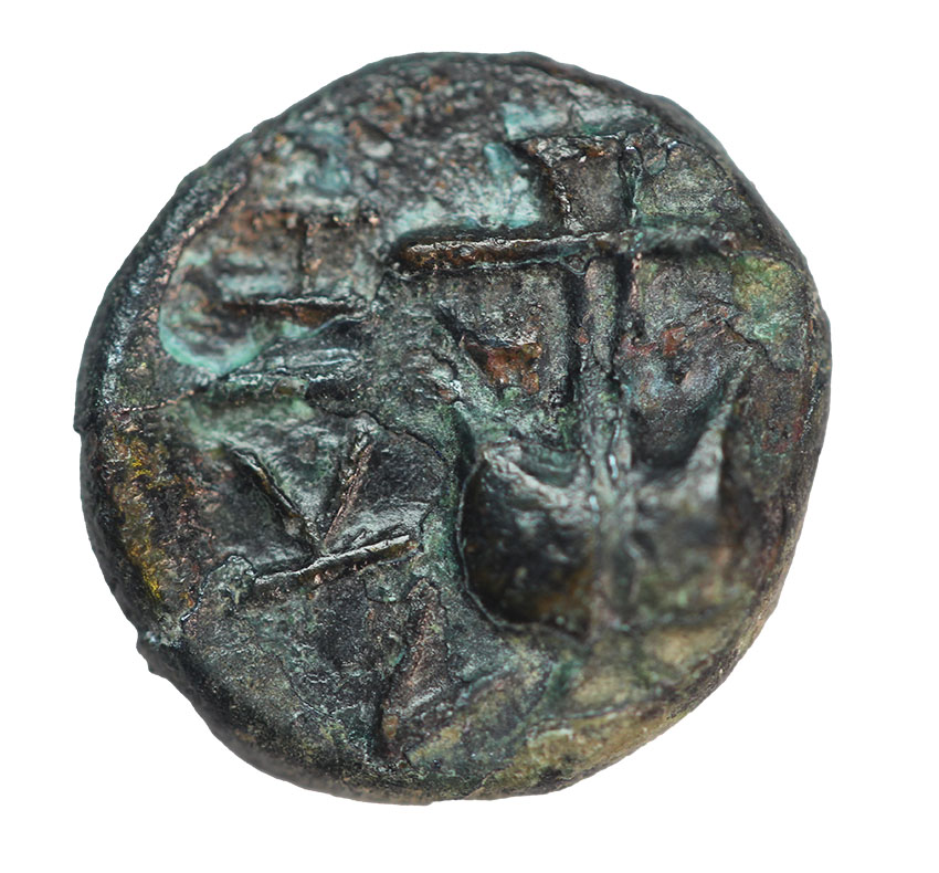 Apollonia Pontika,Thrace , 400 -300 BC ,AE Dichalkon 14 mm, 2,18 g