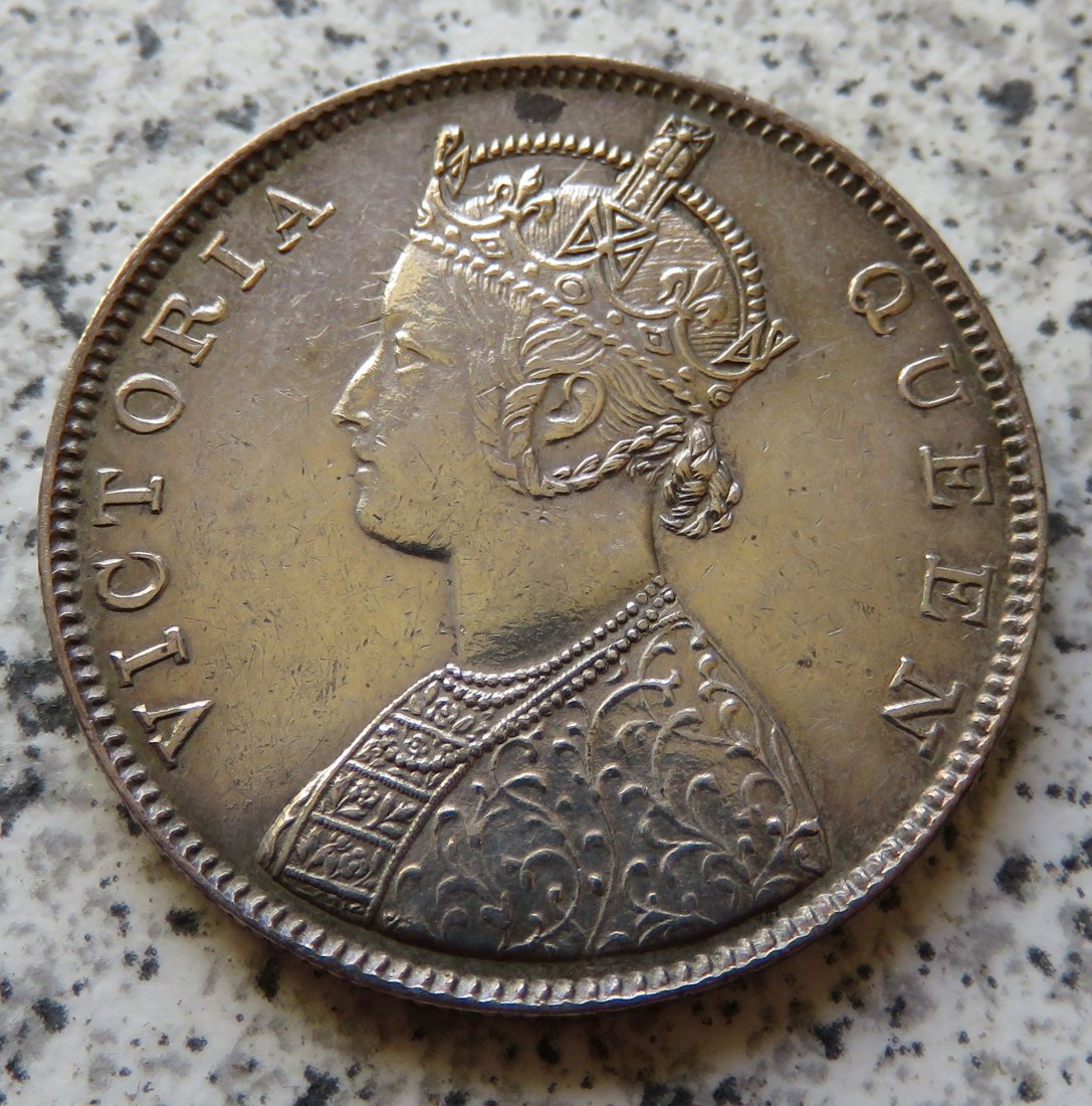  British Indien One Rupee 1862 / British Indien 1 Rupee 1862   