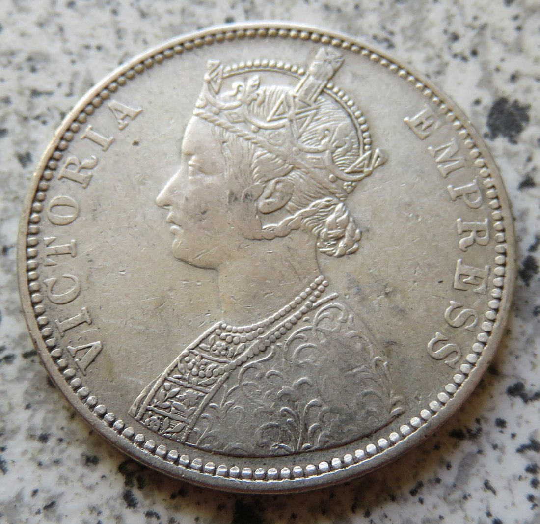  British Indien One Rupee 1887 / British Indien 1 Rupee 1887   