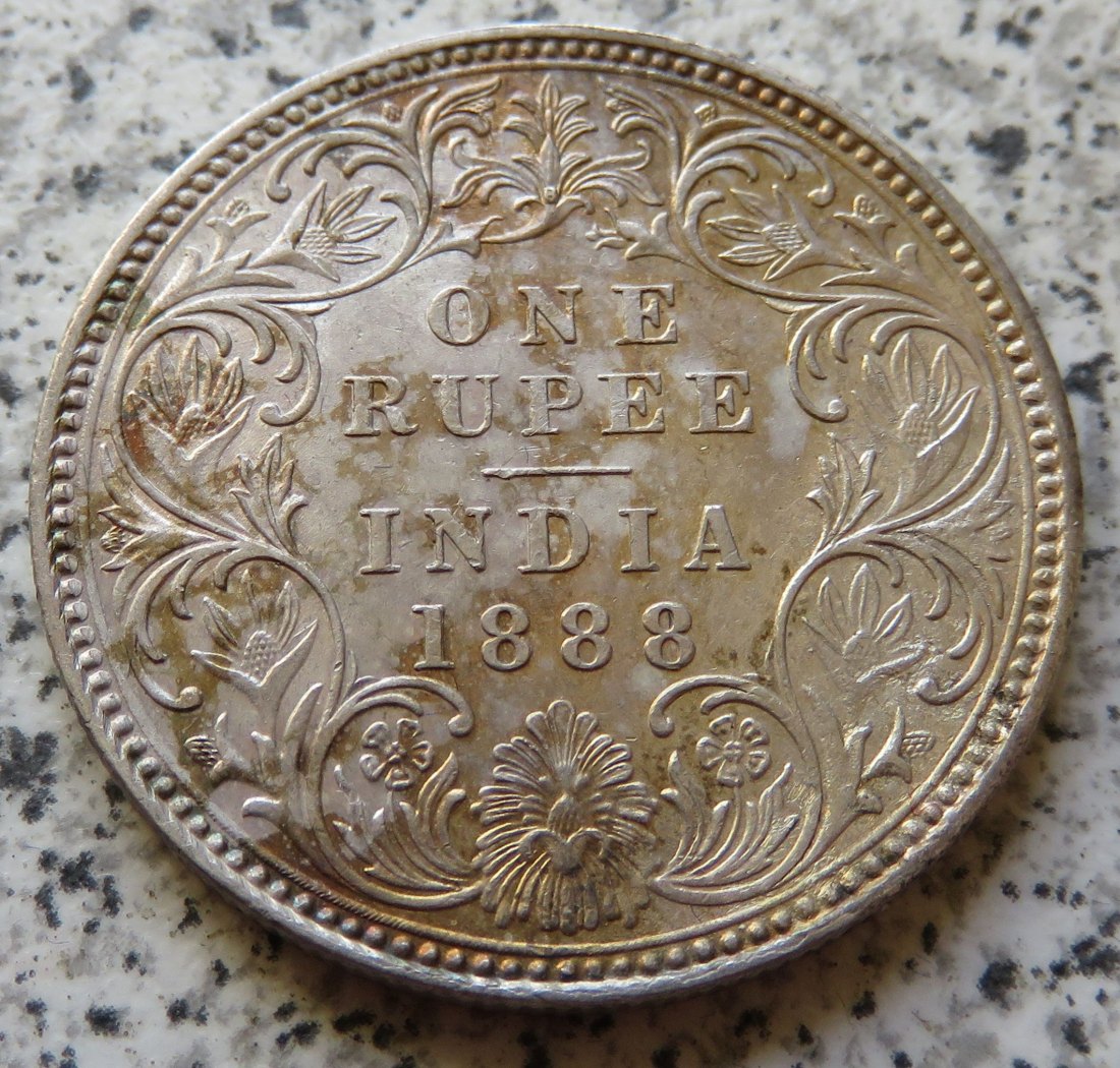  British Indien One Rupee 1888 / British Indien 1 Rupee 1888   