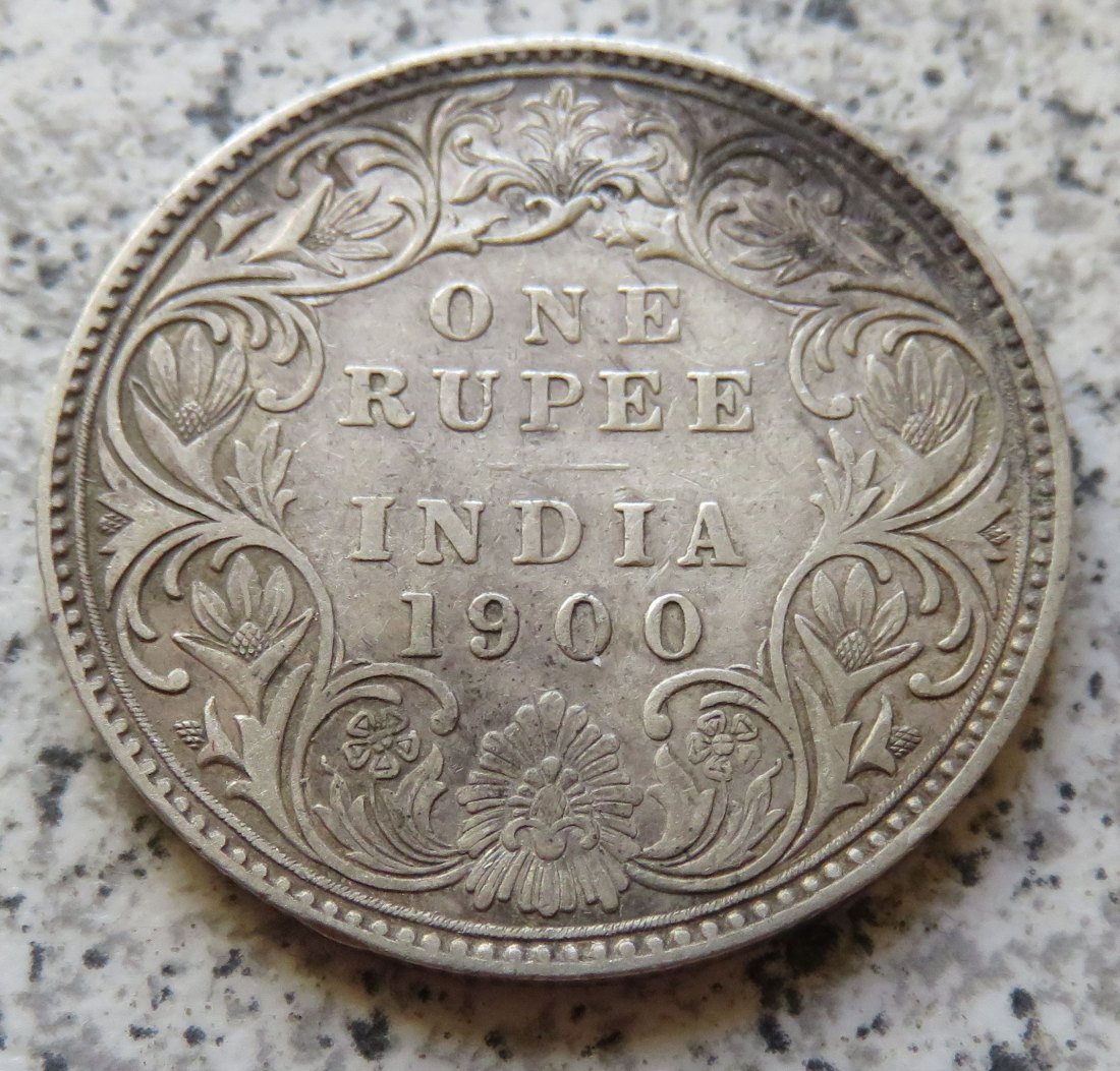  British Indien One Rupee 1900 / British Indien 1 Rupee 1900   