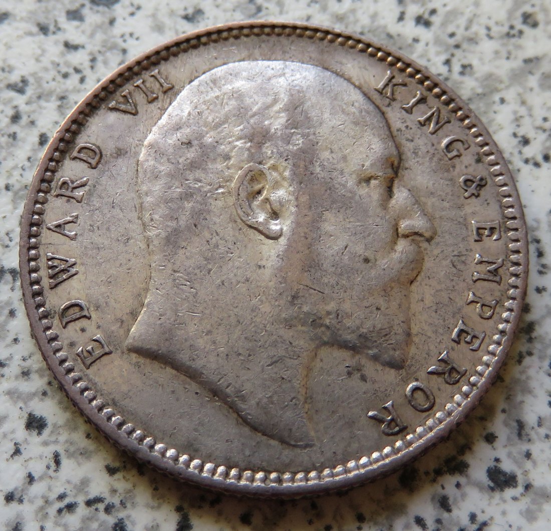 British Indien One Rupee 1906 / British Indien 1 Rupee 1906   