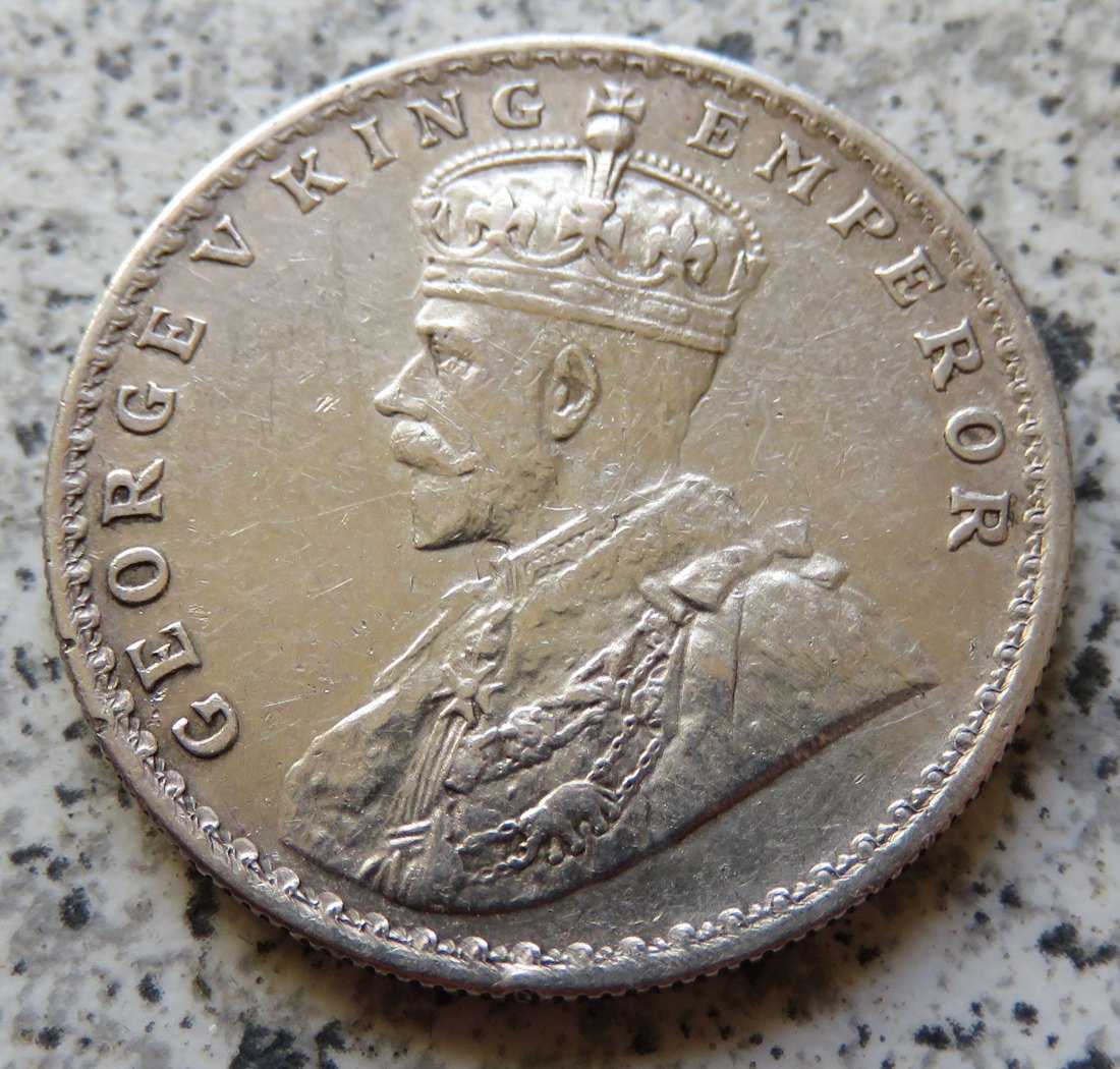  British Indien One Rupee 1917 / British Indien 1 Rupee 1917   