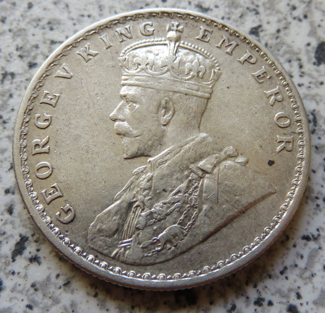  British Indien One Rupee 1919 / British Indien 1 Rupee 1919   