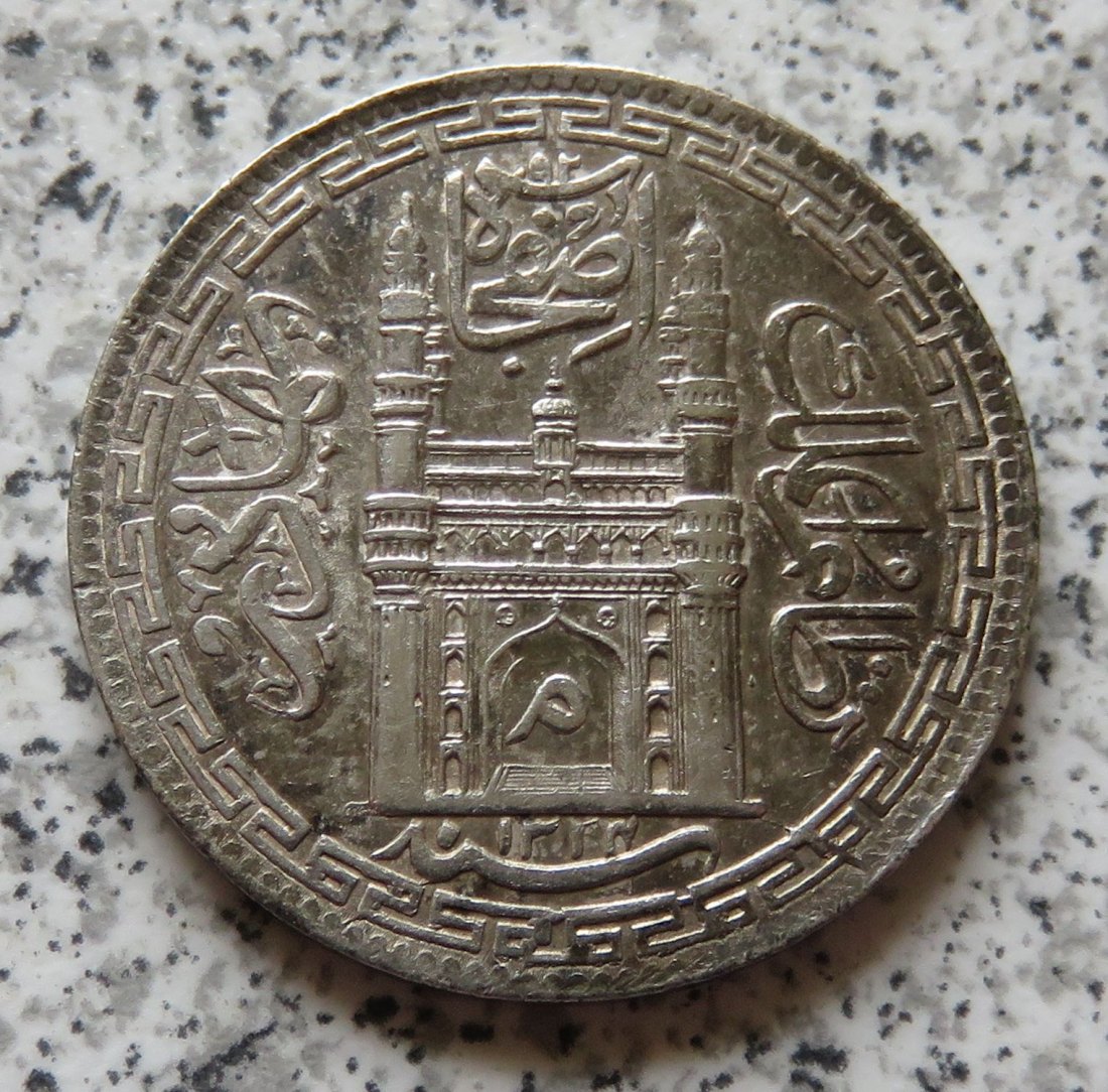  Hyderabad One Rupee 1324 (1906) / Hyderabad 1 Rupee 1324 (1906)   