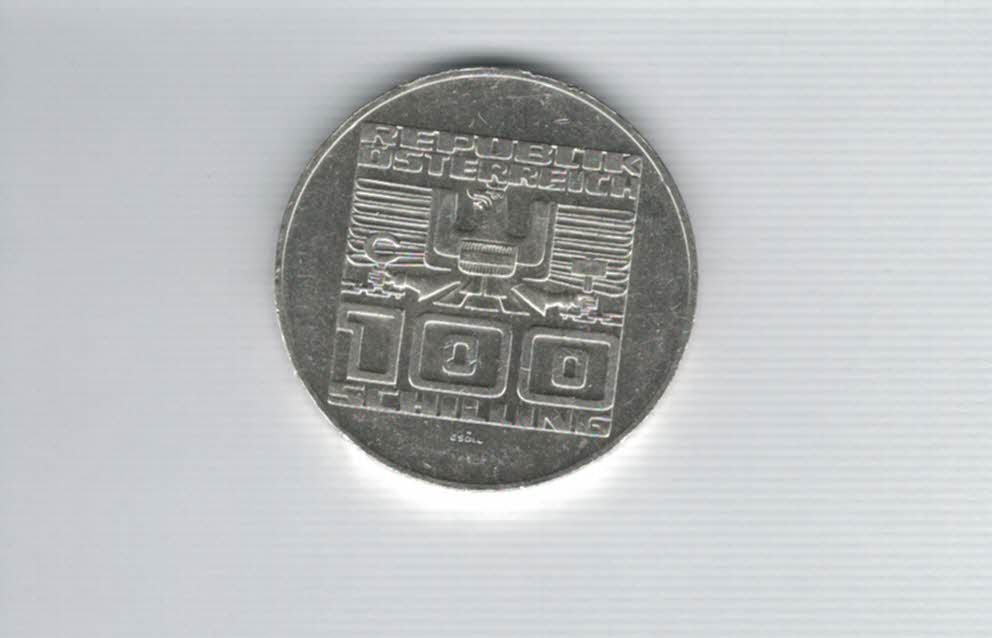  100 Schilling 1978 Stadt Gmunden Oberösterreich Ag 15,36g fein Österreich Spittalgold9800 (1914/17)   